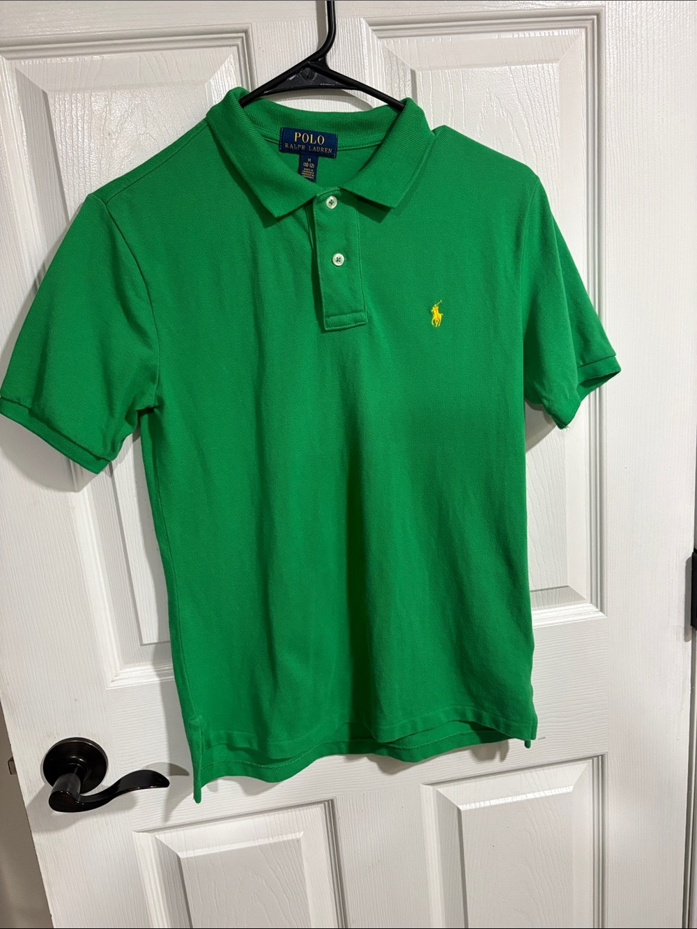 Polo by Ralph Lauren Bright Green Short Sleeve Polo with Yellow Logo